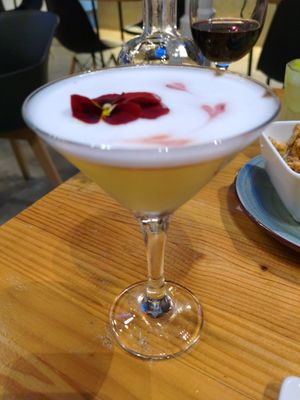 Roots sour cocktail at Roots & Rolls in Barcelona