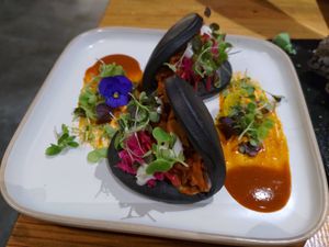 Banh mi sandwich at Roots & Rolls in Barcelona