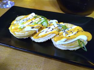 Japanese pancake at Roots & Rolls in Barcelona