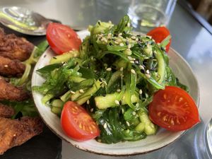 Wakame salad   at Roots & Rolls in Barcelona