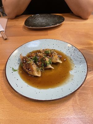 Gyozas  at Roots & Rolls in Barcelona
