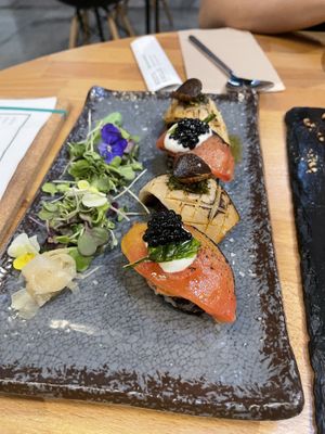 Nigiris ❤️  at Roots & Rolls in Barcelona