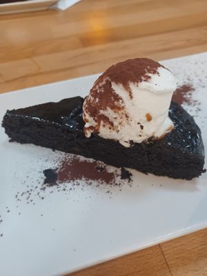 Brownie at Roots & Rolls in Barcelona