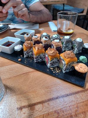Sushi at Roots & Rolls in Barcelona