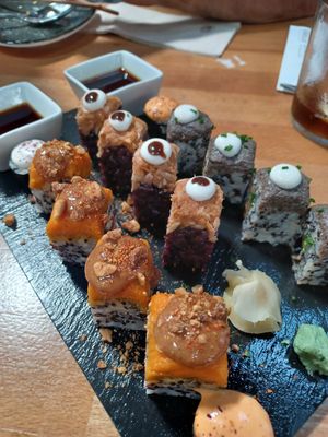 Sushi at Roots & Rolls in Barcelona