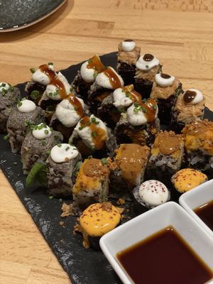 Dégustation platter  at Roots & Rolls in Barcelona