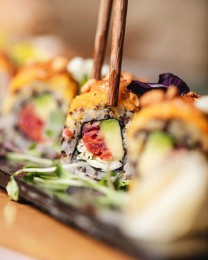 Vegan Sushi Roots & Rolls Barcelona HipCaroots at Roots & Rolls in Barcelona
