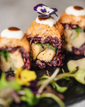 Vegan Sushi Roots & Rolls Barcelona Jumpin' Jack at Roots & Rolls in Barcelona