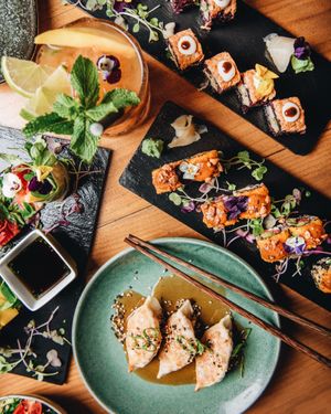 Vegan Roots & Rolls Barcelona tasting menu at Roots & Rolls in Barcelona