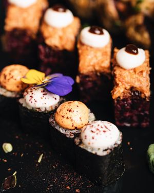 Vegan Sushi Roots & Rolls Barcelona makis at Roots & Rolls in Barcelona