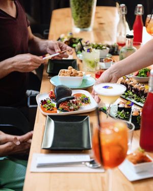 Vegan Roots & Rolls Barcelona tasting menu at Roots & Rolls in Barcelona