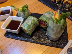 saigón roll at Roots & Rolls in Barcelona