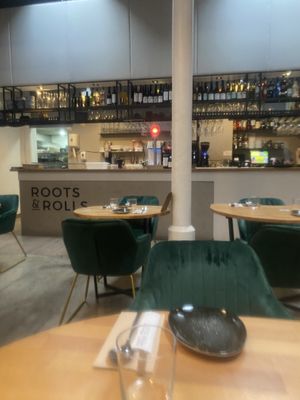 Decor at the back   at Roots & Rolls in Barcelona