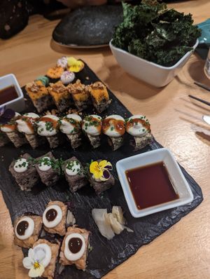 39 Euro sushi platter at Roots & Rolls in Barcelona