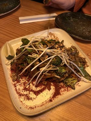 Pad Thai = yummy   at Roots & Rolls in Barcelona