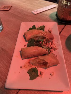 Spring rolls = not the best   at Roots & Rolls in Barcelona