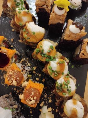 Sushi at Roots & Rolls in Barcelona