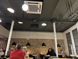 Spacious, relaxed seating   at Roots & Rolls in Barcelona