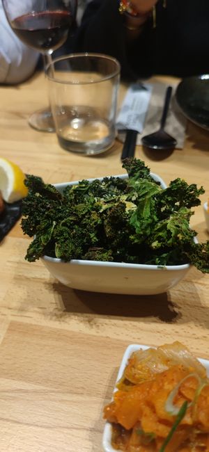 Kale Chips at Roots & Rolls in Barcelona
