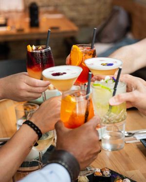 Try our signature cocktails!  at Roots & Rolls in Barcelona