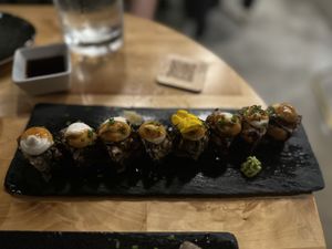 Cheese roll  at Roots & Rolls in Barcelona