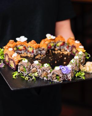 V¡egan sushi in Barcelona at Roots & Rolls in Barcelona