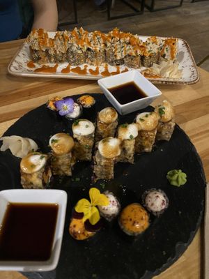 Sushi  at Roots & Rolls in Barcelona