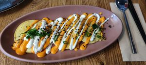 Okonomiyaki at Roots & Rolls in Barcelona