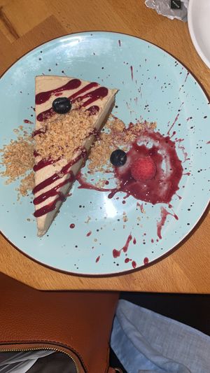 Cheeses cake   at Roots & Rolls in Barcelona