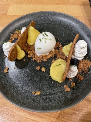 Lemon cake  at Roots & Rolls in Barcelona