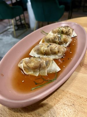 Gyoza  at Roots & Rolls in Barcelona