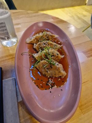 Gyoza at Roots & Rolls in Barcelona