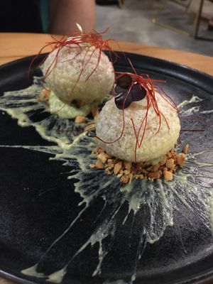 Pani puri at Roots & Rolls in Barcelona