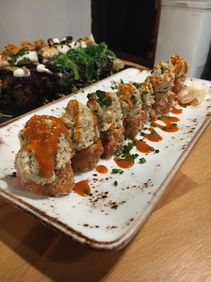 Geisha rolls at Roots & Rolls in Barcelona