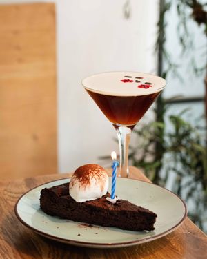 Roots & Rolls Birthday cocktail  at Roots & Rolls in Barcelona