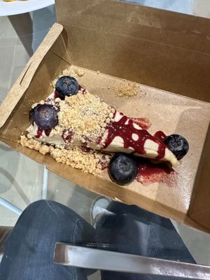 Cheesecake  at Roots & Rolls in Barcelona