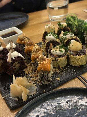 Great sushi second time aroundd  at Roots & Rolls in Barcelona