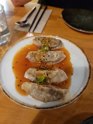 Gyoza at Roots & Rolls in Barcelona