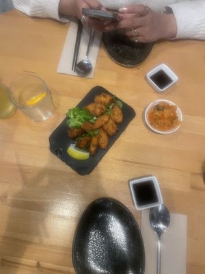 Karaage & Kimchi  at Roots & Rolls in Barcelona