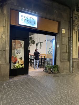 Entrance  at Roots & Rolls in Barcelona