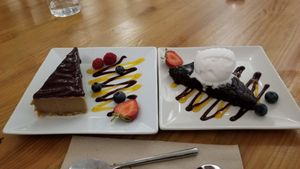 Vegan desserts at Roots & Rolls in Barcelona