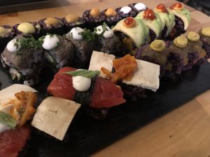 Sushi at Roots & Rolls in Barcelona