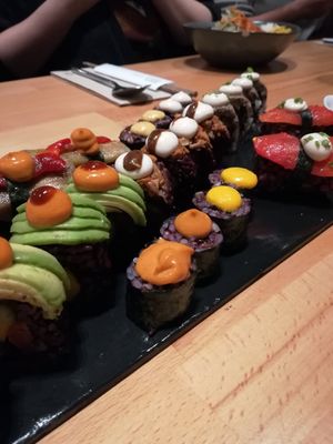 sushi at Roots & Rolls in Barcelona