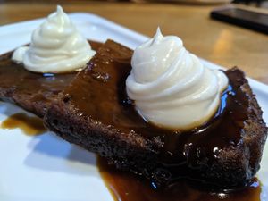 The best dessert ever aka sticky toffee pudding   at Roots & Rolls in Barcelona