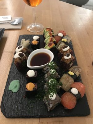 Charing plate 🙌 at Roots & Rolls in Barcelona