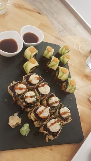 Sushi mix at Roots & Rolls in Barcelona
