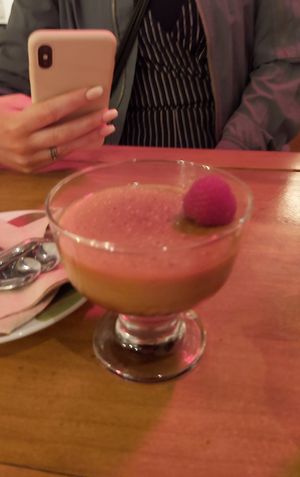 Vegan crème brûlée! ❤️ at Roots & Rolls in Barcelona