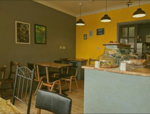 Lovely atmosphere at Cafe Blue Sage in Cambridge