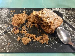 Cake of the day at Restaurante Vegano Tierra Madre in Valencia
