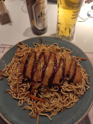 Vegan yakisoba at UDON in Escaldes-engordany